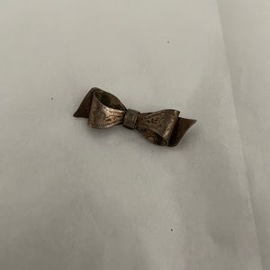 Antique Sterling Bow Brooch